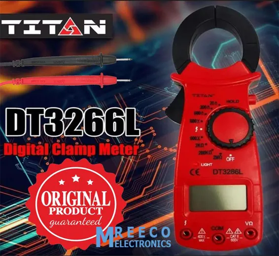 Titan DT3266 DT 3266L Digital Clamp Meter