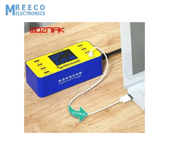 Mechanic iCharge 8P / 8S QC 3.0 Multi-port Smart Fast Charger with Digital Display